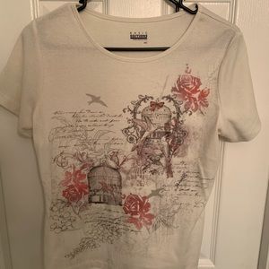 Birdcage White T-shirt